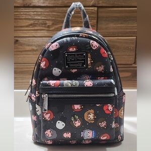 Loungefly Harry Potter Characters All Over Print Mini Backpack
